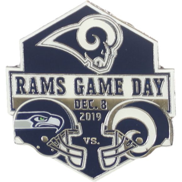 WinCraft Unisex Rams Game Day Pins Broche Souvenir, Negro,