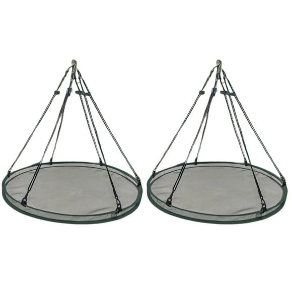 Yingyy 2x Mangeoire Plateforme Durable Attire les Oiseaux Sauvages Mangeoire Suspendue Plateau Suspendu pour Oiseaux