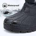 thumbnail image 3 of Botas de invierno ALEADER - Botas de nieve impermeables para hombre, color negro, 3 of 6