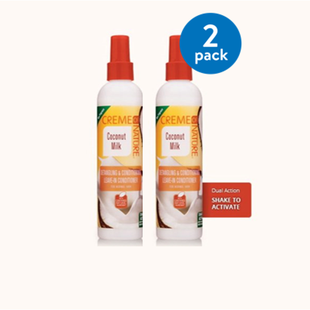 Creme of Nature Coconut Milk LeaveIn Conditioner 8.45 Fl OZ (Pack of 2
