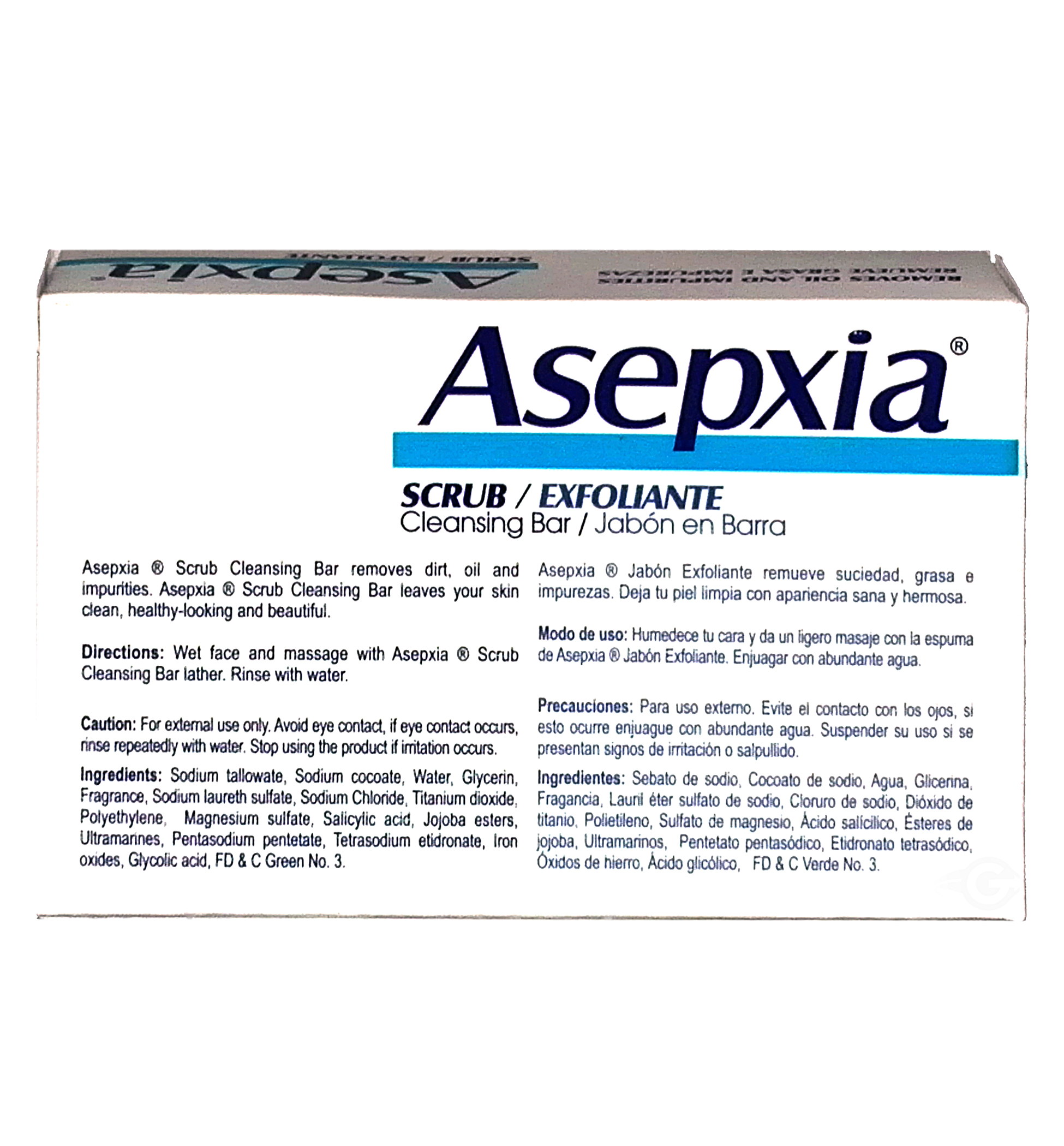 Asepxia Soap Scrub (blue) 3.52 oz - Jabon Exfoliante Azul (Pack of 4) - image 3 of 3