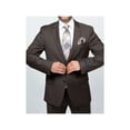 thumbnail image 5 of Mens TOMMY HILFIGER Suit Wool Blend 2 Button Side Vent Shark Texture 0132 Brown, 5 of 11