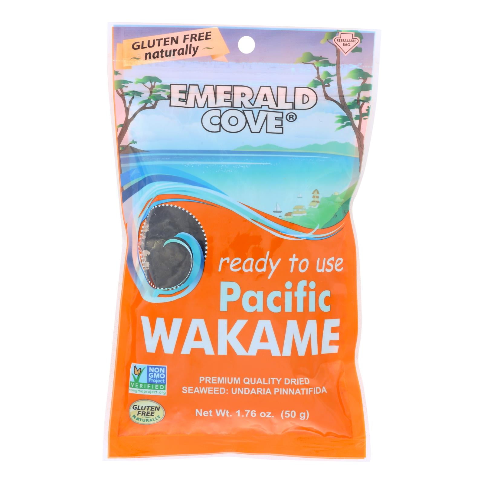 Emerald Cove Sea Vegetables Pacific Wakame Silver Grade Ready To