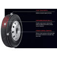 thumbnail image 2 of Set of 2 Tires 295/75R22.5 Yokohama RY617 Steer All position 16 Ply Load H 146/143, 2 of 5