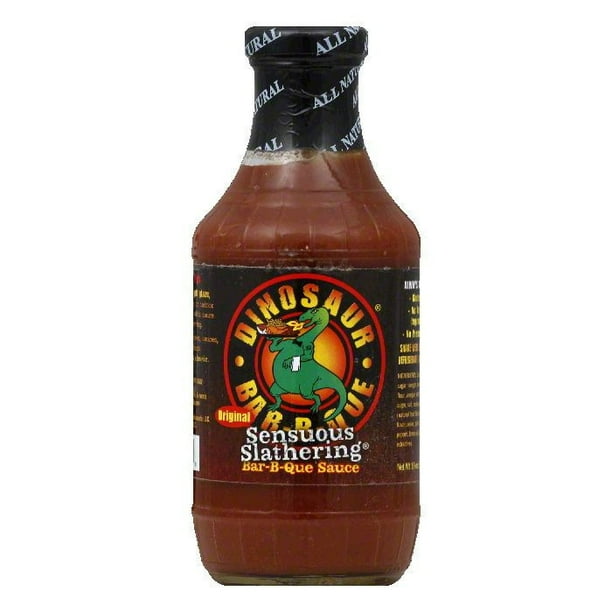 Dinosaur Slathering Sensuous BBQ Sauce, 19 OZ (Pack of 6)