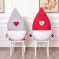 thumbnail image 3 of JM 2 fundas para sillas de Navidad, fundas para sillas de mesa de cena de Navidad, estilo sueco de Papá Noel, funda trasera para silla de Navidad, decoración navideña para el hogar, decoración de cocina, adornos navideños, festivales, decoración de fiestas JM, 3 of 5