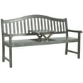 thumbnail image 5 of Safavieh Mischa Indoor/Outdoor Acacia Bench with Center Lift, 5 of 7