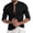 Black, variant on Fesfesfes Long Sleeve Shirt Men Button V-Neck Long Sleeve T-Shirt Fall Solid Loose Blouse Tops