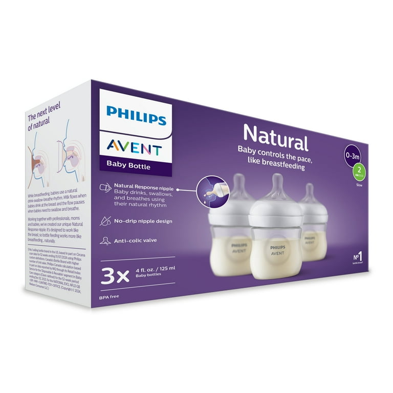 pack) Philips Avent Natural Baby Bottle with Natural Response