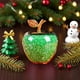 thumbnail image 1 of Adorno de Manzanas de Cristal, Regalo Personalizado para Nochebuena - Decoración de Cristal Verde de 10X7,5 Cm - Regalo Romántico para Un Buen Amigo o Amiga, 1 of 6