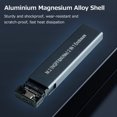 thumbnail image 3 of M.2 NVMe&SATA Dual Protocol Mobile Hard Disk Case External SSD Enclosure High-speed Transmission Aluminium Magnesium, 3 of 8