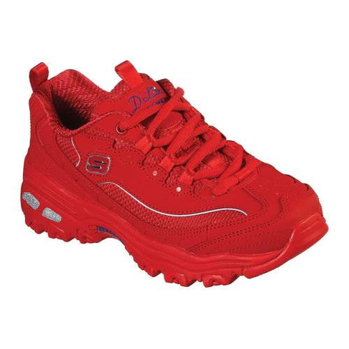 all red skechers