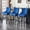 Blue, variant on TEWLOSS Bar Stools Set of 3 Swivel 30" Velvet Barstools for Kitchen Island, Gray
