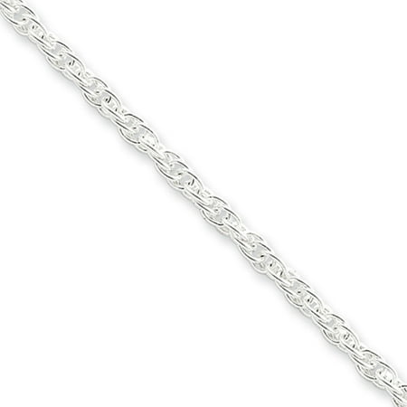 75mm rope loose sterling chain solid necklace inch silver