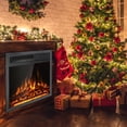 thumbnail image 3 of Giantex 18" Electric Fireplace Insert, 5100 BTU Recessed Freestanding Fireplace w/7-Level Flame Effect & Overheat Protection, 750W/1500W, 3 of 10