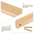 thumbnail image 3 of Uxcell 12 Pack Beech Wood 2.52" Hole Spacing Cabinets Drawer Pulls Handles with Screws, 3 of 6