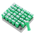 thumbnail image 2 of Juego de 26 sellos de letras mayúsculas y números para arcilla polimérica. Herramientas de estampado de precisión para cerámica, manualidades, bisutería y mucho más., 2 of 7