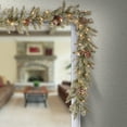 thumbnail image 3 of National Tree Company Artificial Christmas Garland, Green, Dunhill Fir, Decorated with Pine Cones, Berry Clusters, Frosted Branches, Christmas Collection, 9 Feet, 3 of 5