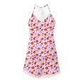 thumbnail image 6 of MEZZALL Women's Halloween Ghost Pumpkin Cami Pajama Set V Neck Halter Tops Lace Shorts 2 Piece Sleepwear Loungewear for Bedroom, 6 of 7