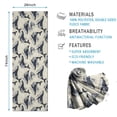 thumbnail image 2 of 74x26 Inch Yoga Towel, Sweat Absorbent Non-Slip Mat for Hot Yoga, Pilates & Fitness,Whale Wave Vintage Beige Pattern, 2 of 5