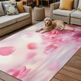thumbnail image 2 of Fsddascl Pink Rose Fantasy Outdoor Rug for Patio/Deck/Porch, Non-Slip Large Area Rug 5 x 8 Ft, Elegance Floral Romantic Reflection Indoor Outdoor Rugs Washable Area Rugs, Camping Rug Carpet, 2 of 5