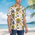 thumbnail image 4 of Haiem Picnic Printed Hawaiian Shirt for Men - Men’s Casual Beach Summer Shirts - Stretch Fabric with Modern Fit-Small, 4 of 7