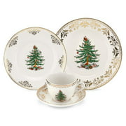 Spode Christmas Tree Gold 4-Piece Place Setting