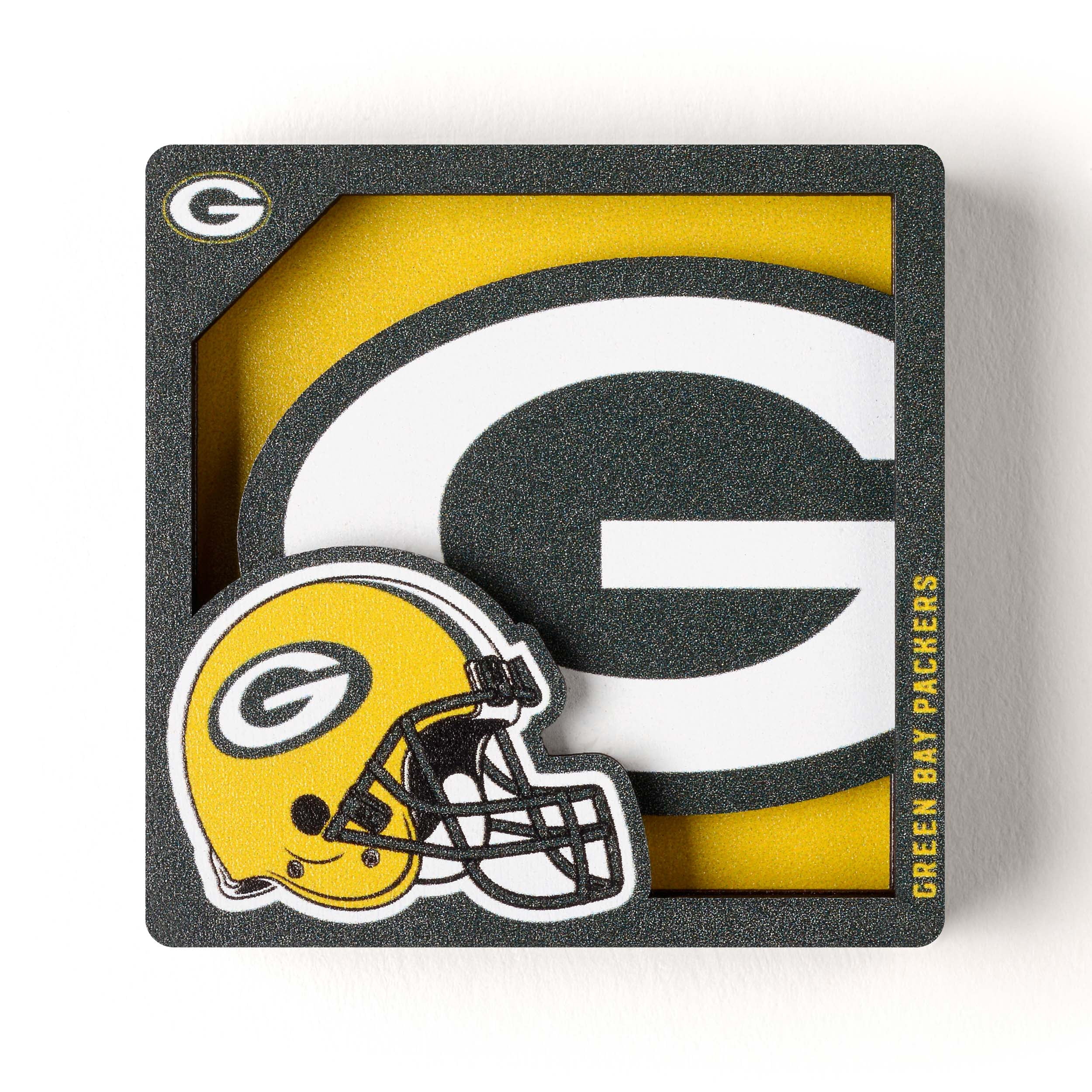 YouTheFan NFL Green Bay Packers 3D Logo Series Magnet