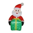 thumbnail image 2 of FVDPWYE Christmas Inflatable Decoration Indoor Outdoor Blow up Santa Claus Cute Window Suction with Build in LED for Outside Backyard, 2 of 9