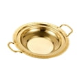 thumbnail image 4 of Wok de acero inoxidable con doble asa, fácil de limpiar, olla para saltear versátil. Oro de 34 cm, 4 of 8