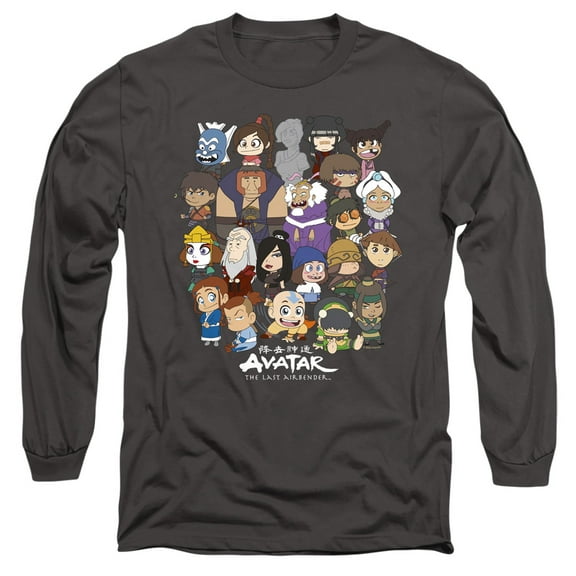 Avatar The Last Airbender Chibi Group Unisex Adult Long-Sleeve T Shirt