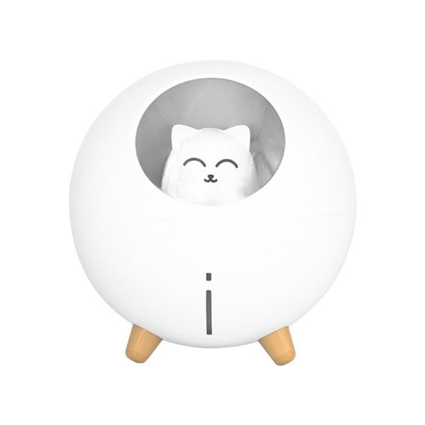 Sywqhk Humidificador de aire de escritorio en aerosol para aromaterapia Difusor de aroma para mascotas lindas (Blanco) Sywqhk Para estrenar