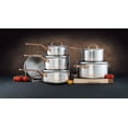 thumbnail image 2 of 12pc Meyer CopperClad 5-Ply Copper Core Stainless Steel Cookware Set, Made in Canada, 2 of 5