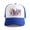035 model blue and white, variant on New cartoon anime digital fun circus 3D printed baseball cap, sun-shading summer fashion duckbill mesh cap