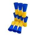 thumbnail image 2 of 10x Gobelets Rabattables pour Entraînement d'Agilité Rapide Intégration Sensorielle Équipement de Sport Bleu Jaune, 2 of 8