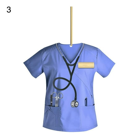 

Eastshop Personalized Christmas Pendant with Lanyard Lightweight Double Sided Pattern Acrylic Christmas Decoration for Home