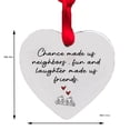 thumbnail image 3 of Hovilon 1 Pcs Heart-Shaped Acrylic Christmas Tree Ornament - Lightweight Pendant Holiday Home Decor, Mantel Garland Hanging Souvenir, Thank You Gift Keepsake, Festive Seasonal Party Decoration, 3 of 6