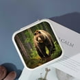 thumbnail image 4 of Autua Bear Forest Wildlife Travel Jewelry Case Organizer for Necklace, Ring, Earring - Flexible Storage Box White, 4 of 5
