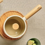 NEOFLAM FIKA Sauce Pan for Stovetops and Induction, Wood Handle, Made in Korea