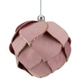 thumbnail image 2 of Northlight 5" Pink Flower Glitter Petal Shatterproof Ball Christmas Ornament, 2 of 5