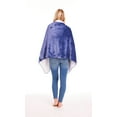 thumbnail image 4 of FLORIANA Womens Wearable Throw Blanket Poncho, Blanket Shawl With Pockets, Twilight Blue, 4 of 8