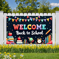 thumbnail image 3 of Colorful Design Back to School Banner Educational Theme Classroom Decor Welcome Sign for School Event Teacher's Day, 3 of 9