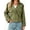 Army green, variant on Long Sleeve Double Breasted Women Casual Trench Coat Crop Jacket
