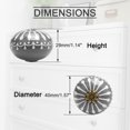 thumbnail image 3 of Unique Bargains Ceramic Knobs Drawer Round Handle for Cupboard Wardrobe Replacement Grey 4pcs, 3 of 7