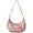 floral009, variant on Nylon Crescent Bag for Women Men Trendy, Floral Medium Crossbody Dumpling Bags with Adjustable Strap Lightweight Travel Shoulder Tote Half Moon Hobo Bag