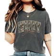 thumbnail image 5 of Wifey Camo Varsity Letter T-Shirt for Women - Coquette Bow Graphic Tee - Camouflage Wife Shirt Pepper Shirt Adult Medium, 5 of 7