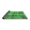 thumbnail image 2 of Ahgly Company Indoor Square Abstract Emerald Green Modern Area Rugs, 3' Square, 2 of 4