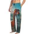 thumbnail image 6 of Sikiie Swimming Goggled Flamingo Mens Pajama Pants Sleep & Lounge Pants, PJ Bottoms With elastic waistb and Pockets X-Large, 6 of 6
