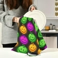 thumbnail image 6 of GZHJMY Halloween Cute Glowing Pumpkns Kitchen Dish Towel Set, Drying Kitchen Towels Tea Towels Gift Set for Drying Cleaning Cooking Baking 1Pcs, 6 of 7