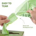 thumbnail image 3 of SUPERBIO Compostable Food Scrap Bags, 6L, Small Compost Bags for Counter Top Compost Bin, 50 Count, BPI & OK compost INDUSTRIAL Certified, 3 of 7